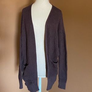 brown cardigan